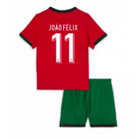 Portugal Joao Felix #11 Heimtrikotsatz Kinder EM 2024 Kurzarm (+ Kurze Hosen)